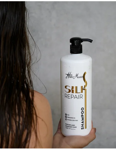 HairMaster SILK REPAIR - šampūnas sausiems ir pažeistiems plaukams (1000ml)