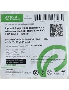 Vienkartiniai viskoziniai rankšluosčiai BIO ECO 70x50cm,... 2