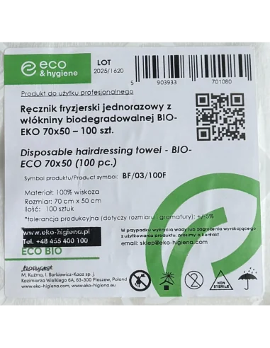 Vienkartiniai viskoziniai rankšluosčiai BIO ECO...